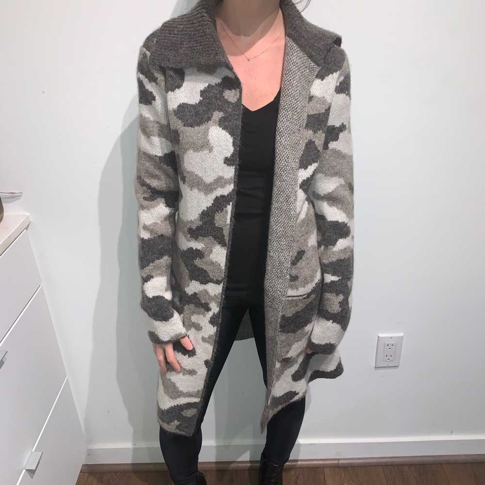 Camo Print Cardi NWT